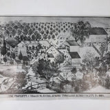 Wonderful Early Grain Painted Pennsylvania Folk Art Frame, Original Glass and Wood Backing