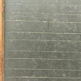 Alex's Carved Into, Beautifully Worn 19th Century School Slate with Angled Etched Lines