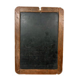Alex's Carved Into, Beautifully Worn 19th Century School Slate with Angled Etched Lines