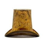 SOLD Golden Top Hat with Great Patina (and Hole at Center for Unknown Purpose!)