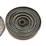 Graduated Old Set of Round Tin Cutters in Tin Case