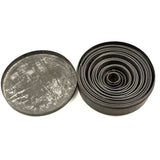 Graduated Old Set of Round Tin Cutters in Tin Case