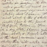 19th Century British Folio with Beautifully Handwritten Notes on Wax Flower Making, Fresco Painting, Mold Making, Drawing Faces, More