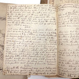19th Century British Folio with Beautifully Handwritten Notes on Wax Flower Making, Fresco Painting, Mold Making, Drawing Faces, More