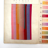 Glorious Antique French Ribbon Swatch Sample Card