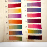Glorious Antique French Ribbon Swatch Sample Card