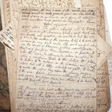 19th Century British Folio with Beautifully Handwritten Notes on Wax Flower Making, Fresco Painting, Mold Making, Drawing Faces, More