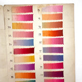 Glorious Antique French Ribbon Swatch Sample Card