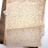 19th Century British Folio with Beautifully Handwritten Notes on Wax Flower Making, Fresco Painting, Mold Making, Drawing Faces, More