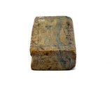 Diminutive Old Hand-Carved Green-Gray Stone Miniature Folk Art Book