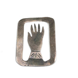 Vintage Mexican Hecho En Mexico Sterling Silver Hand Shaped Bookmark
