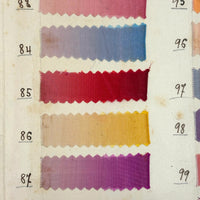 Glorious Antique French Ribbon Swatch Sample Card