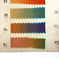 Glorious Antique French Ribbon Swatch Sample Card