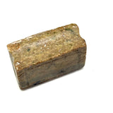 Diminutive Old Hand-Carved Green-Gray Stone Miniature Folk Art Book