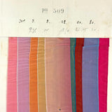 Glorious Antique French Ribbon Swatch Sample Card