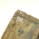 Diminutive Old Hand-Carved Green-Gray Stone Miniature Folk Art Book