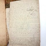 19th Century British Folio with Beautifully Handwritten Notes on Wax Flower Making, Fresco Painting, Mold Making, Drawing Faces, More