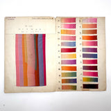 Glorious Antique French Ribbon Swatch Sample Card