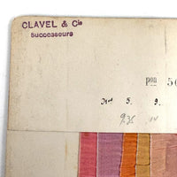Glorious Antique French Ribbon Swatch Sample Card