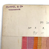 Glorious Antique French Ribbon Swatch Sample Card