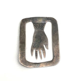 Vintage Mexican Hecho En Mexico Sterling Silver Hand Shaped Bookmark