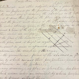 19th Century British Folio with Beautifully Handwritten Notes on Wax Flower Making, Fresco Painting, Mold Making, Drawing Faces, More