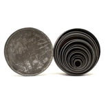 Graduated Old Set of Round Tin Cutters in Tin Case