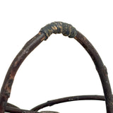 Especially Lovely Antique Diamond Shaped Twig Basket with Old String Mend (Copy)