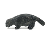 Wonderful Inuit Stone Carved Beaver or Wolverine