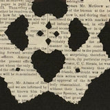 Four Hearts, Feb 1876 Iowa Cut Paper Love Token in Period Gold Leafed Frame