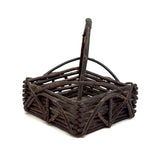 Especially Lovely Antique Diamond Shaped Twig Basket with Old String Mend (Copy)