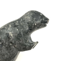 Wonderful Inuit Stone Carved Beaver or Wolverine