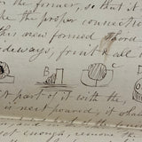 19th Century British Folio with Beautifully Handwritten Notes on Wax Flower Making, Fresco Painting, Mold Making, Drawing Faces, More