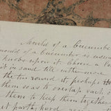 19th Century British Folio with Beautifully Handwritten Notes on Wax Flower Making, Fresco Painting, Mold Making, Drawing Faces, More