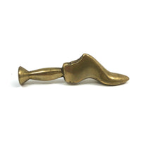 Auböck-esque Brass Foot Pipe Tamper