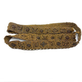 Amazing 17th-18th Century Ornately Decorated Handwoven Heavy Wool and Metallic Thread Trim, Presumed English