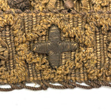Amazing 17th-18th Century Ornately Decorated Handwoven Heavy Wool and Metallic Thread Trim, Presumed English