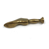 Auböck-esque Brass Foot Pipe Tamper