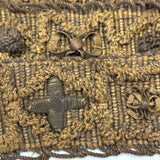 Amazing 17th-18th Century Ornately Decorated Handwoven Heavy Wool and Metallic Thread Trim, Presumed English