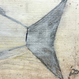 Shark! Recent Vintage Folk Art Polychrome Carving on Scrap Wood