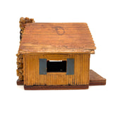 Best Blue Door and Stone Chimney, Sharp and Sweet c. 1930s-40s Matchstick Coin Bank Cabin