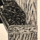 Wonderfully Graphic Ink Drawing of Waddell Co Booth 1091