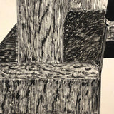 Wonderfully Graphic Ink Drawing of Waddell Co Booth 1091