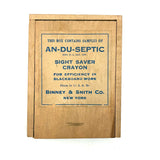 Scarce Early Smith + Binney Co. Untouched Salesman Sample Box of An-Du-Septic Sight Saver Crayons (Chalk)