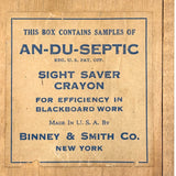 Scarce Early Smith + Binney Co. Untouched Salesman Sample Box of An-Du-Septic Sight Saver Crayons (Chalk)