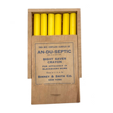 Scarce Early Smith + Binney Co. Untouched Salesman Sample Box of An-Du-Septic Sight Saver Crayons (Chalk)