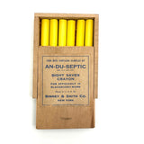 Scarce Early Smith + Binney Co. Untouched Salesman Sample Box of An-Du-Septic Sight Saver Crayons (Chalk)