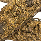 Amazing 17th-18th Century Ornately Decorated Handwoven Heavy Wool and Metallic Thread Trim, Presumed English