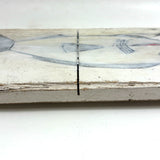 Shark! Recent Vintage Folk Art Polychrome Carving on Scrap Wood