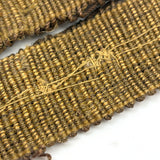 Amazing 17th-18th Century Ornately Decorated Handwoven Heavy Wool and Metallic Thread Trim, Presumed English